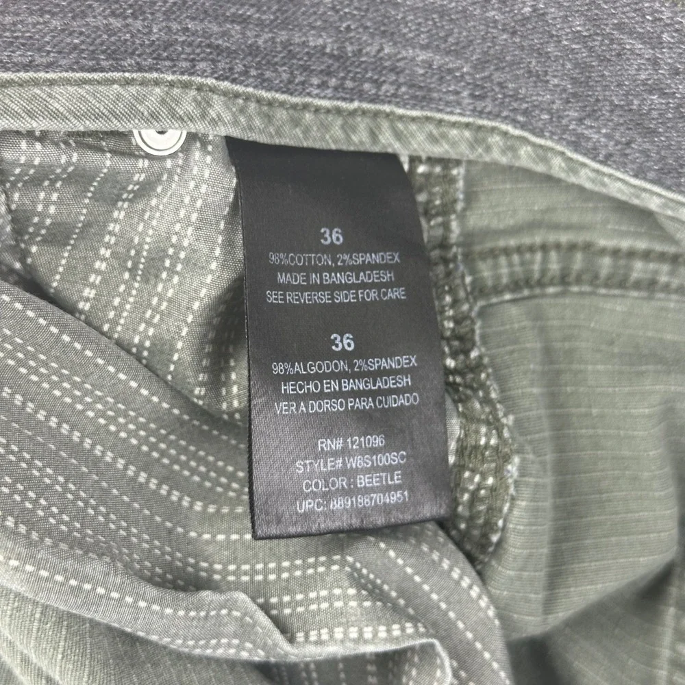 Weatherproof Cargo Shorts Mens 36 Green Beetle Regular Fit‎ Ripstop Cotton Blend